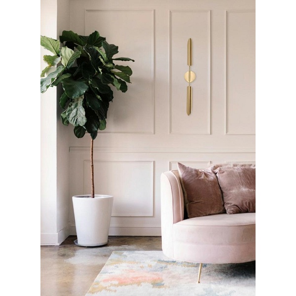 Lampa ścienna LOCCA złota - Moosee