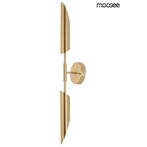 Lampa ścienna LOCCA złota - Moosee