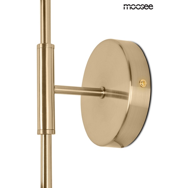 Lampa ścienna LOCCA złota - Moosee