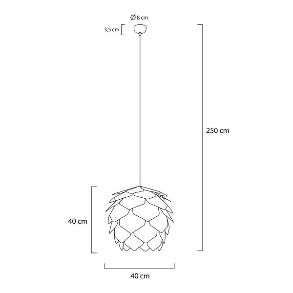 Lampa wisząca SZYSZKA CONO 43 - Moosee