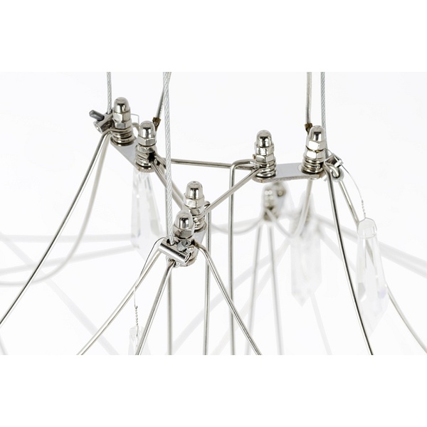 Lampa wisząca CONSTELATION 77 - LED, stal szczotkowana - Moosee