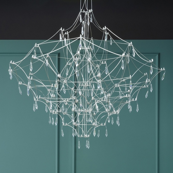 Lampa wisząca CONSTELATION 100 GOLD - LED, stal szczotkowana - Moosee