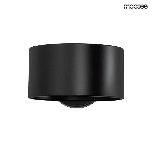 Lampa ścienna ARRO czarna - Moosee