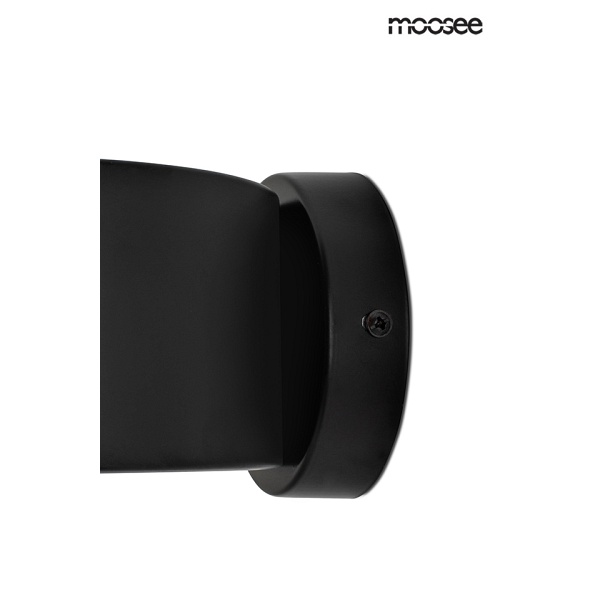 Lampa ścienna ARRO czarna - Moosee