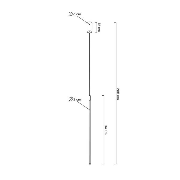 Lampa wisząca OMBRE 80 biała - Moosee