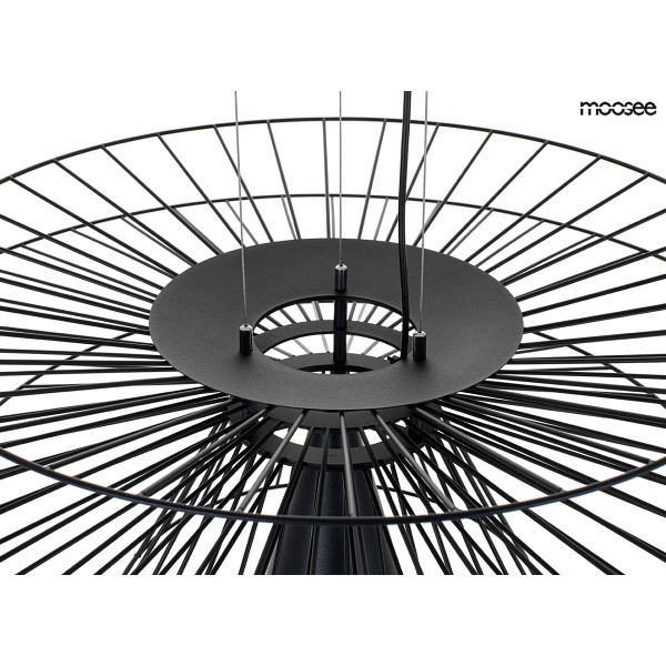 Lampa wisząca SESTO czarna - Moosee