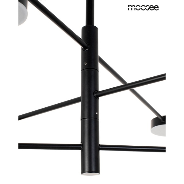 Lampa wisząca PIAZETTA czarna - Moosee