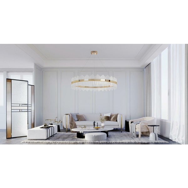 Lampa wisząca FLORENS 120 złota - Moosee