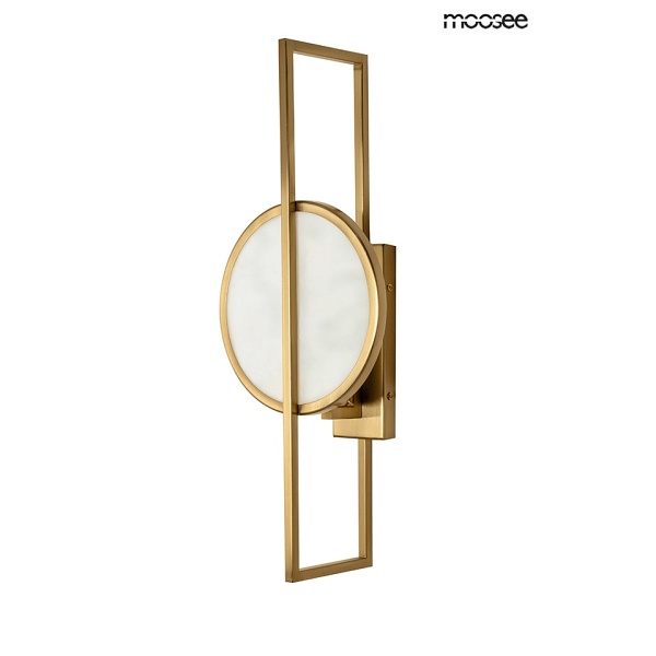 Lampa ścienna TROYA złota - Moosee