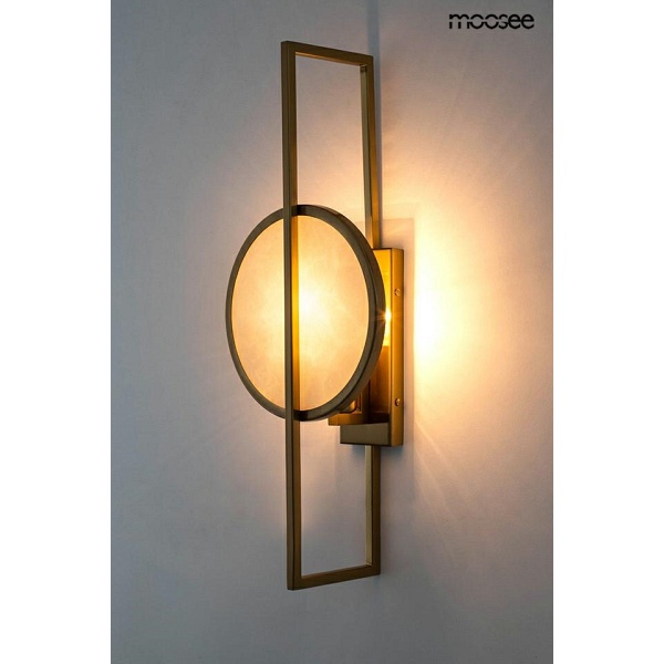 Lampa ścienna TROYA złota - Moosee