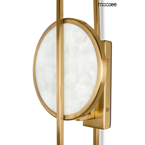 Lampa ścienna TROYA złota - Moosee