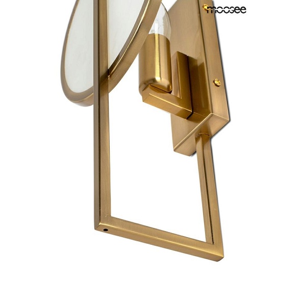 Lampa ścienna TROYA złota - Moosee