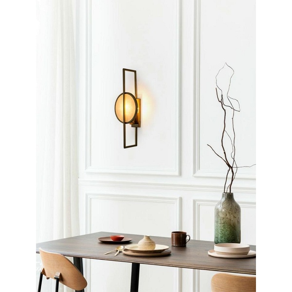 Lampa ścienna TROYA złota - Moosee