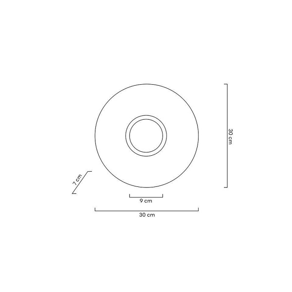 Lampa ścienna ONDA złota - Moosee