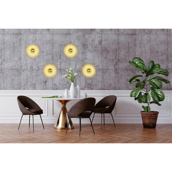 Lampa ścienna ONDA złota - Moosee