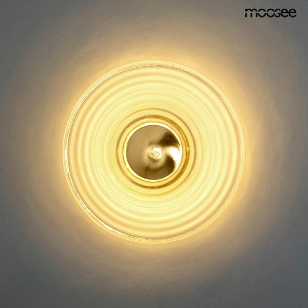 Lampa ścienna ONDA złota - Moosee