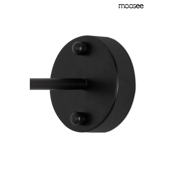 Lampa ścienna AXEL czarna - Moosee