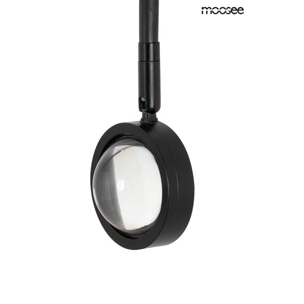 Lampa ścienna AXEL czarna - Moosee