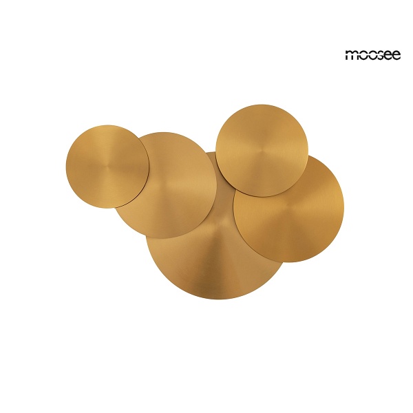 Lampa ścienna SCUDO złota - Moosee