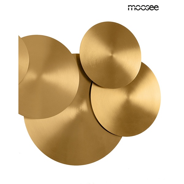 Lampa ścienna SCUDO złota - Moosee