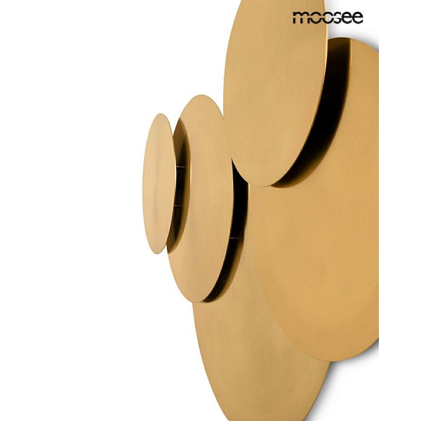 Lampa ścienna SCUDO złota - Moosee