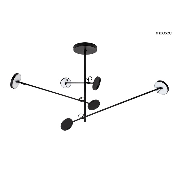 Lampa wisząca BOBBIE 3 czarna - Moosee