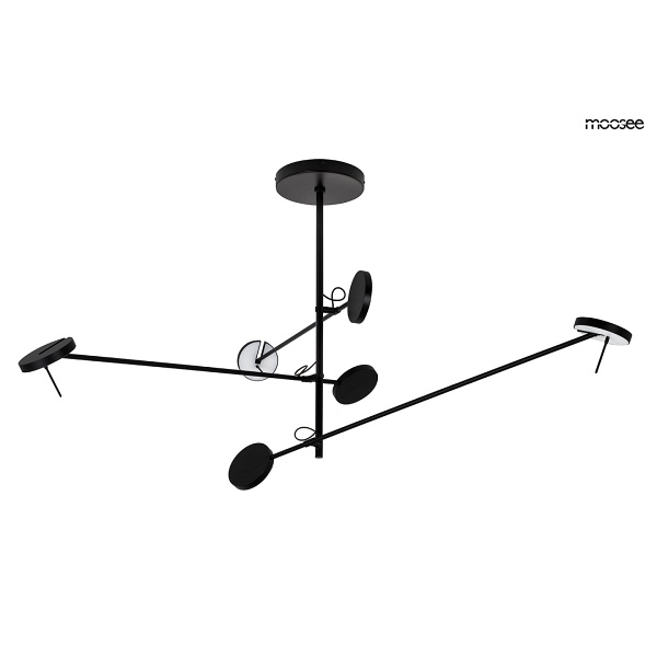 Lampa wisząca BOBBIE 3 czarna - Moosee