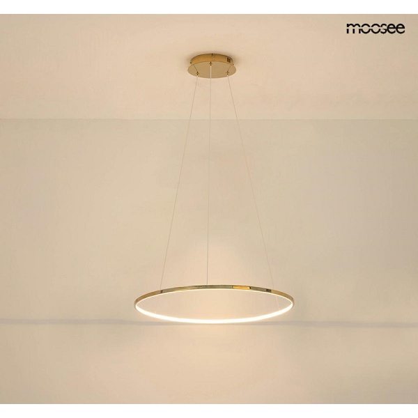 Lampa wisząca RING SLIM 60 złota - Moosee