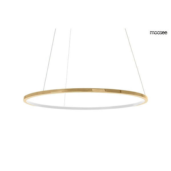 Lampa wisząca RING SLIM 80 złota - Moosee