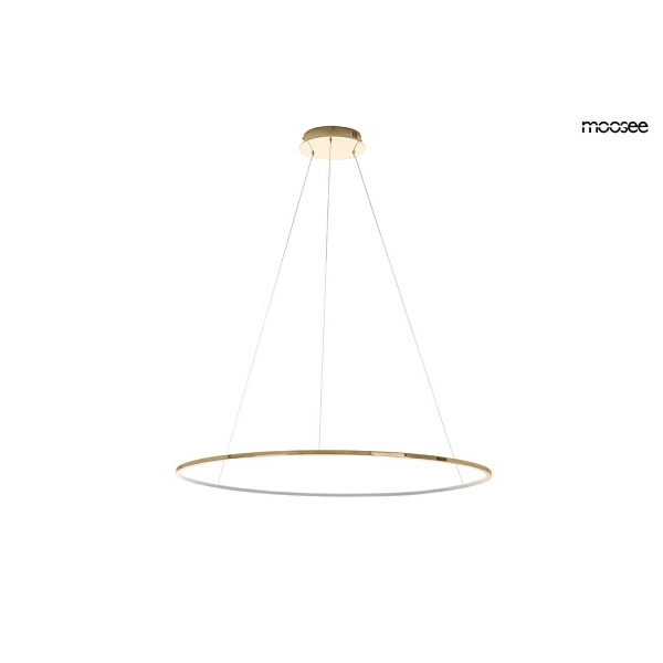 Lampa wisząca RING SLIM 80 złota - Moosee
