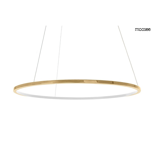 Lampa wisząca RING SLIM 120 złota - Moosee