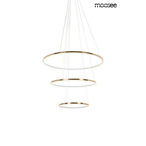 Lampa wisząca RING SLIM S złota - Moosee