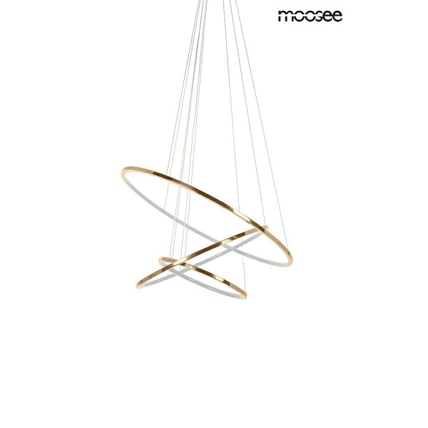 Lampa wisząca RING SLIM S złota - Moosee