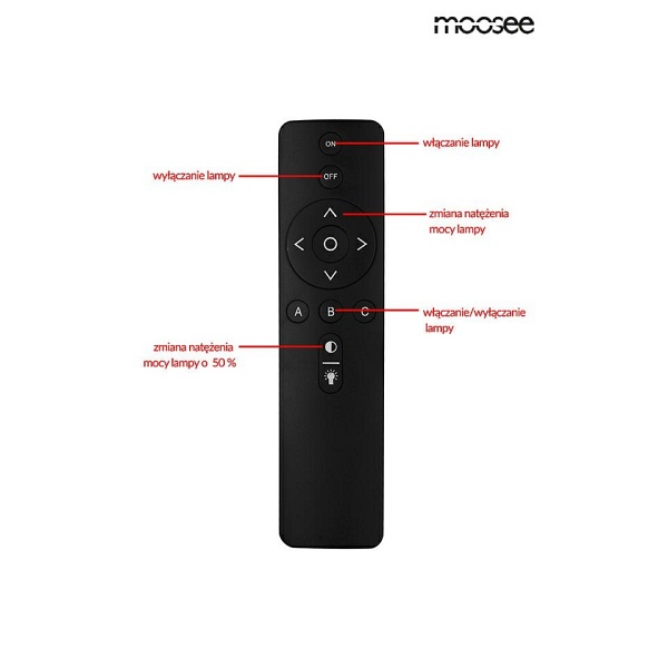 Lampa wisząca RING SLIM M złota - Moosee