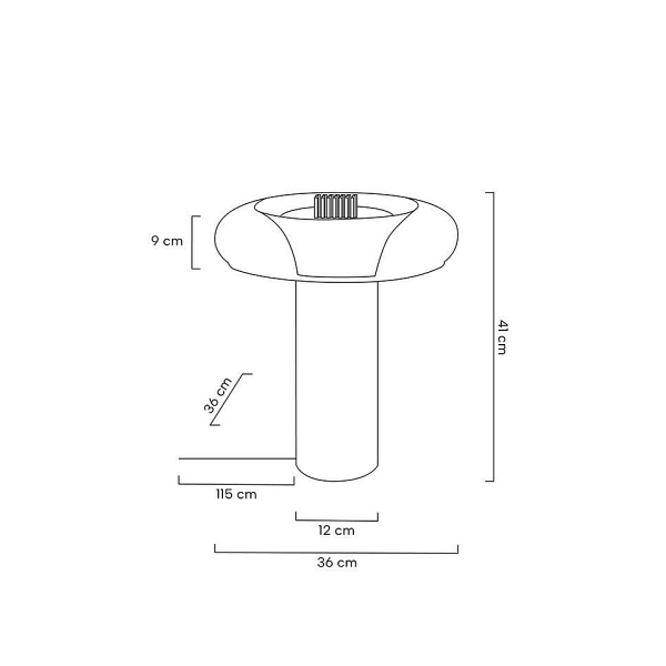 Lampa stołowa ICAR złota - Moosee