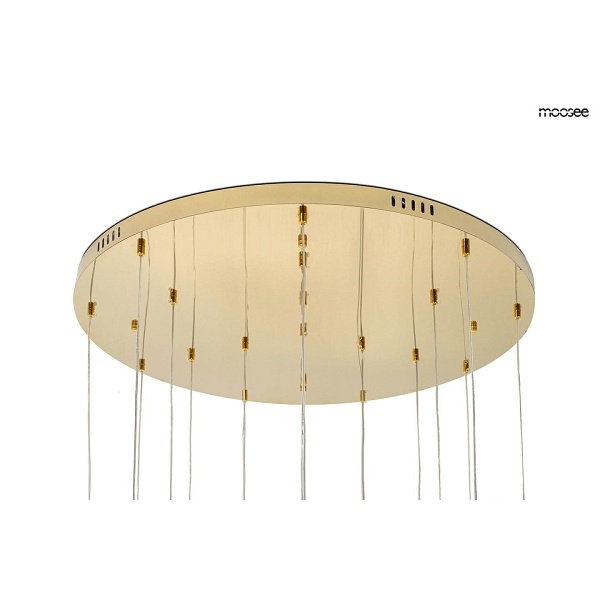 Lampa wisząca LEAFS DISC złota - Moosee