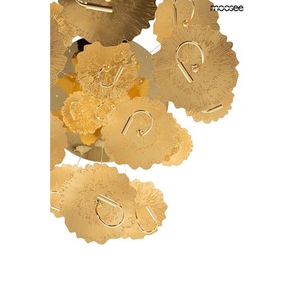 Lampa wisząca LEAFS DISC złota - Moosee
