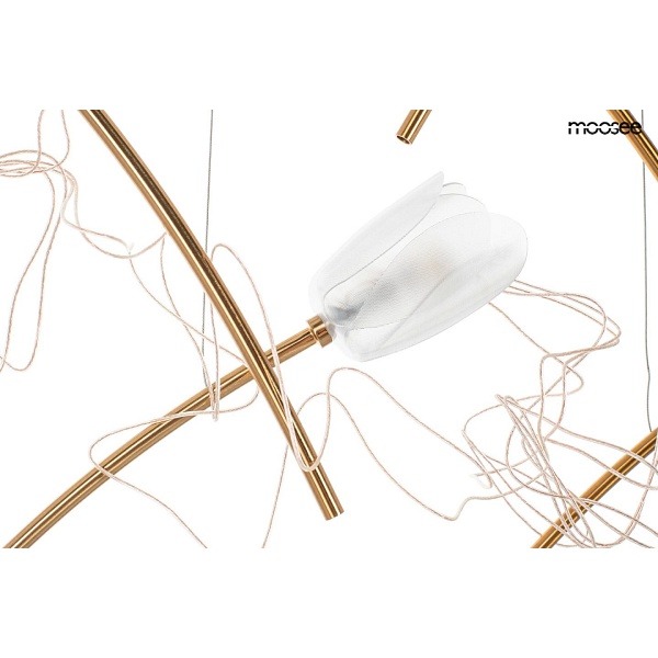 Lampa wisząca TULIPPE 14 DISC złota - Moosee