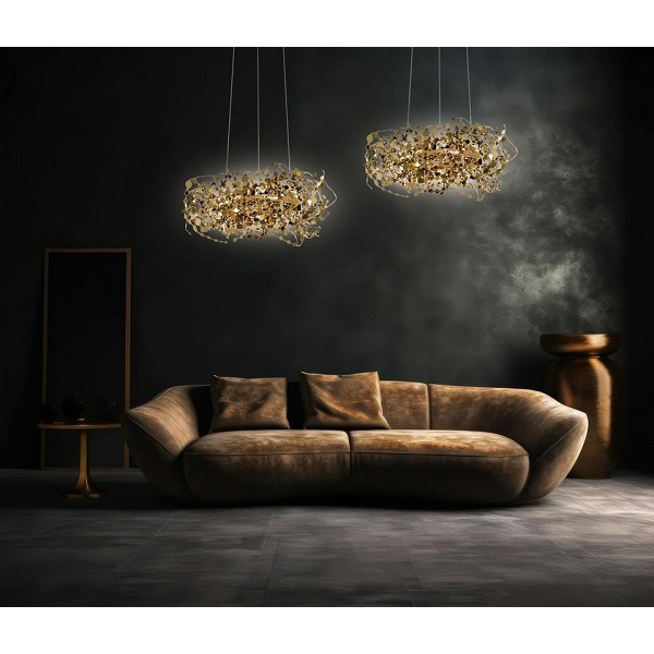 Lampa wisząca MONETE 80 złota - Moosee