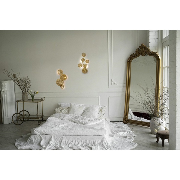 Lampa ścienna LIRIO 4 złota - Moosee