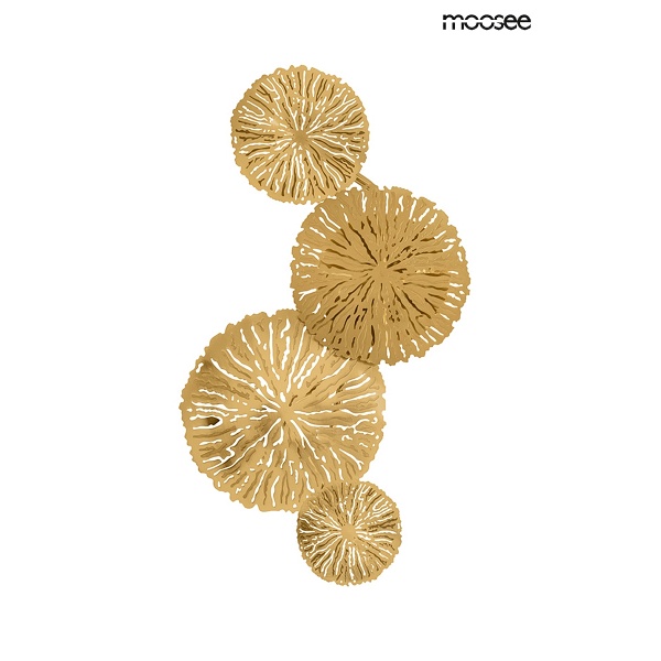 Lampa ścienna LIRIO 4 złota - Moosee