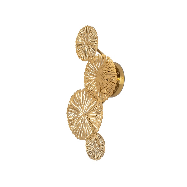 Lampa ścienna LIRIO 4 złota - Moosee