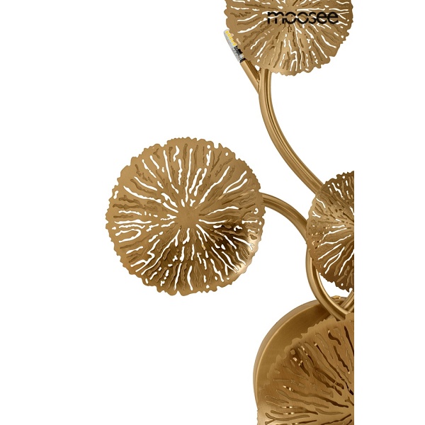 Lampa ścienna LIRIO 6 złota - Moosee