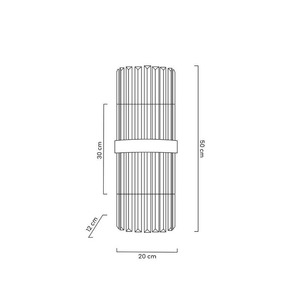 Lampa ścienna MILAGRO chrom - Moosee