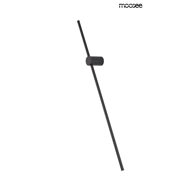 Lampa ścienna OMBRE 100 czarna - Moosee