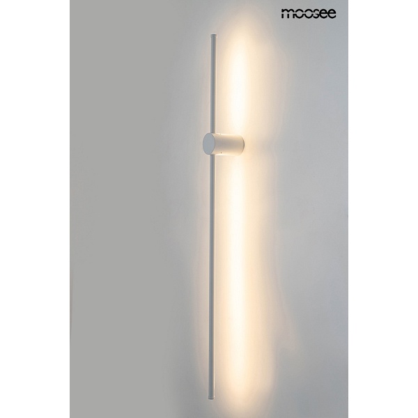 Lampa ścienna OMBRE 100 biała - Moosee