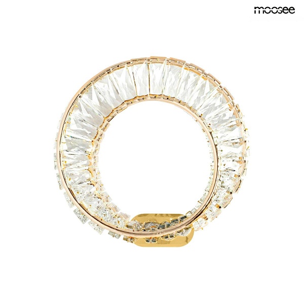 Lampa ścienna WAVE złota - Moosee