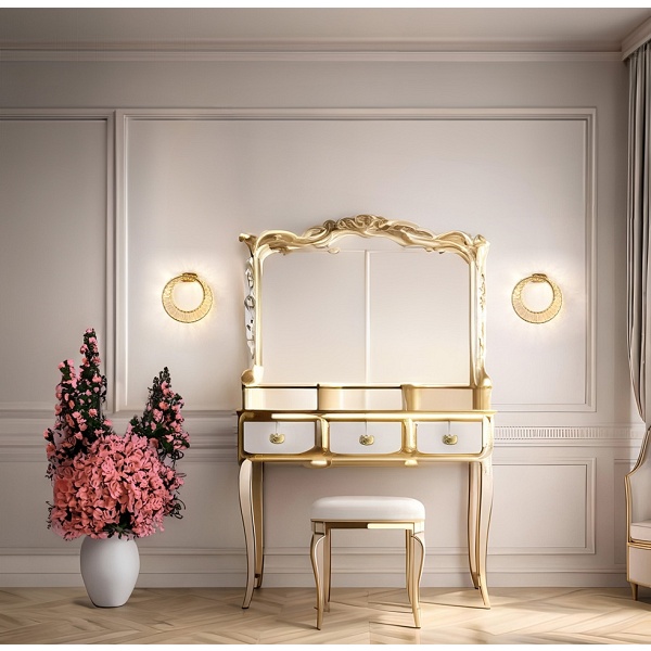 Lampa ścienna WAVE złota - Moosee