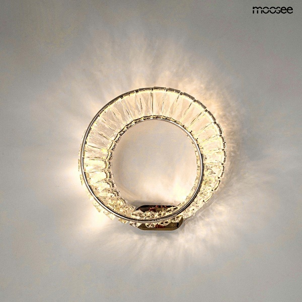 Lampa ścienna WAVE chrom - Moosee