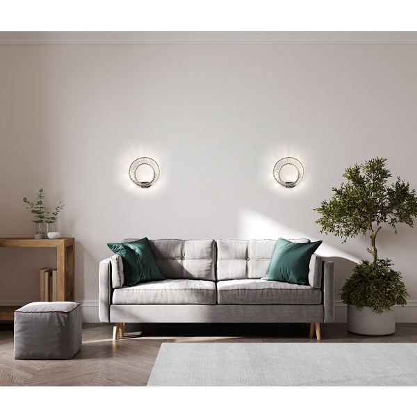 Lampa ścienna WAVE chrom - Moosee